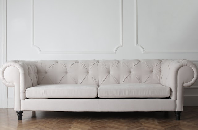 A white couch